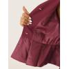imageAllegra K 2 Piece Skirt Sets for Women Long Sleeve Blazer and Pencil Skirt Business SuitsDark Red