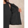 imageAllegra K 2 Piece Suit Dress Set for Womens Business Sleeveless Dress and Crop BlazerBlack