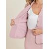 imageAllegra K 2 Piece Suit Skirt Set for Womens Notched Collar Casual Business Skirt Suit Set and Blazer Pencil SkirtsGrey Pink