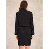imageAllegra K Business Blazer Dress Suit Sets for Women Casual Long Sleeve Blazer and Sleeveless Dresses Work Office OutfitsBlack
