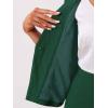 imageAllegra K Business Skirt Suit Set for Womens 2 Piece Office Work Outfit Collarless Blazer Pencil SkirtDark Green