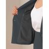 imageAllegra K Business Skirt Suit Set for Womens 2 Piece Office Work Outfit Collarless Blazer Pencil SkirtDark Grey