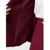 imageAllegra K Business Skirt Suit Set for Womens 2 Piece Office Work Outfit Collarless Blazer Pencil SkirtDark Red