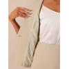 imageAllegra K Business Skirt Suit Set for Womens 2 Piece Office Work Outfit Collarless Blazer Pencil SkirtKhaki