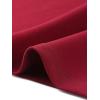 imageAllegra K Business Skirt Suit Sets for Womens 2 Piece Outfits Office 34 Sleeve Blazer Jacket Pleated SkirtsDark Red