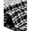 imageAllegra K Business Suit Set for Womens 2 Piece Outfits Plaid Tweed Easter Short Blazer Jacket and Skirt SetsBlack