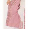 imageAllegra K Business Suit Set for Womens 2 Piece Outfits Plaid Tweed Easter Short Blazer Jacket and Skirt SetsPink