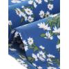 imageAllegra K Floral Skirt for Womens Elastic Waist ALine Midi SkirtsBlue