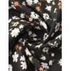 imageAllegra K Floral Skirt for Womens Elastic Waist ALine Midi SkirtsFloral Black White