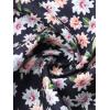 imageAllegra K Floral Skirt for Womens Elastic Waist ALine Midi SkirtsFloral Dark Blue