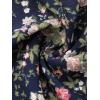imageAllegra K Floral Skirt for Womens Elastic Waist ALine Midi SkirtsNavy Blue