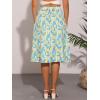 imageAllegra K Floral Skirt for Womens Elastic Waist ALine Midi SkirtsSummer Flower