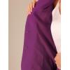 imageAllegra K Suits 2 Piece Skirt Set for Womens Business Office Outfits Collarless Blazer Pencil Skirts Suit SetsDark Purple