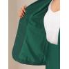 imageAllegra K Suits 2 Piece Skirt Set for Womens Business Office Outfits Collarless Blazer Pencil Skirts Suit SetsGreen
