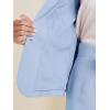imageAllegra K Suits 2 Piece Skirt Set for Womens Business Office Outfits Collarless Blazer Pencil Skirts Suit SetsSky Blue
