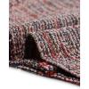 imageAllegra K Tweed Skirt for Womens Office Work High Waist Split Bodycon Plaid Pencil SkirtsBurgundy
