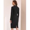 imageAllegra K Womens 2 Piece Skirt Suit Set Business Long Sleeve Blazer and Pencil Skirt OutfitsBlack