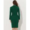 imageAllegra K Womens 2 Piece Skirt Suit Set Business Long Sleeve Blazer and Pencil Skirt OutfitsDark Green
