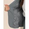 imageAllegra K Womens 2 Piece Skirt Suit Set Business Long Sleeve Blazer and Pencil Skirt OutfitsGray
