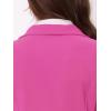 imageAllegra K Womens 2 Piece Skirt Suit Set Business Long Sleeve Blazer and Pencil Skirt OutfitsHot Pink