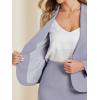 imageAllegra K Womens 2 Piece Skirt Suit Set Business Long Sleeve Blazer and Pencil Skirt OutfitsLight Purple