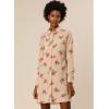 imageAllegra K Womens Button Down Vintage Polka Dots Dresses Collar Tie Belted Floral Shirt DressApricot