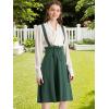 imageAllegra K Womens Cute Suspender Skirt High Waist Overall Corset Skater Skirt Short Mini DressDark Green