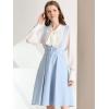 imageAllegra K Womens Cute Suspender Skirt High Waist Overall Corset Skater Skirt Short Mini DressLight Blue