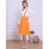 imageAllegra K Womens Cute Suspender Skirt High Waist Overall Corset Skater Skirt Short Mini DressLight Orange
