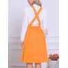 imageAllegra K Womens Cute Suspender Skirt High Waist Overall Corset Skater Skirt Short Mini DressLight Orange