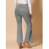 imageAllegra K Womens Faux Suede Pants Business Casual Wide Legs Bell Bottom Flared TrousersGrey