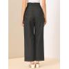 imageAllegra K Womens High Waist Denim Jeans Cotton Trim Long Pants Wide Leg JeansBlack