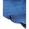 imageAllegra K Womens Ruffle Denim Skirt Midi Bodycon High Waist Fishtail Jean SkirtsBlue