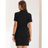 imageAllegra K Work Suit for Womens Office Blazer Skirt Suit 2 Piece SetBlack