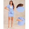 imageAllegra K Work Suit for Womens Office Blazer Skirt Suit 2 Piece SetBlue
