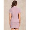 imageAllegra K Work Suit for Womens Office Blazer Skirt Suit 2 Piece SetPink