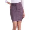 imageAllegra K Faux Suede Skirt for Womens High Waist Casual Belted Pencil SkirtsDark Purple