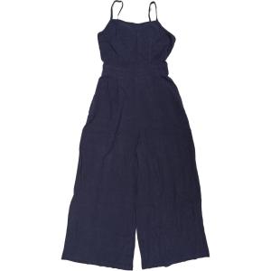 imageAllegra K Linen Jumpsuits for Womens Casual Spaghetti Strap Sleeveless Wide Legs RompersDark Blue