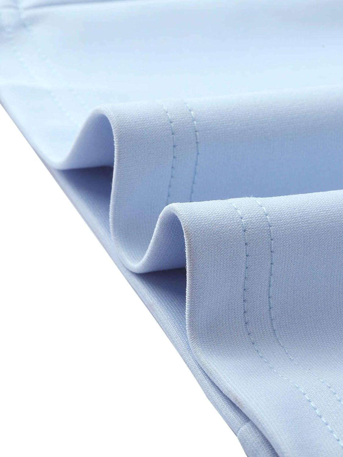 imageAllegra K Casual Office Jumpsuits for Womens Adjustable Straps Wide Leg Suspenders Pants OverallLight Blue