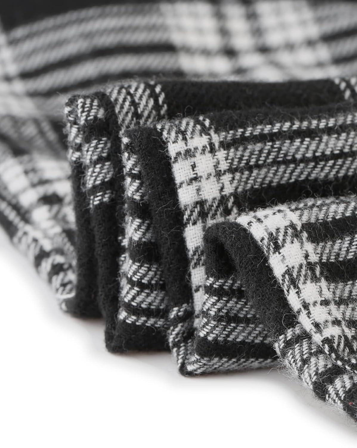imageAllegra K Womens Plaid Sweatpants Tapered Tie High Waisted Tartan Pants with PocketsBlack