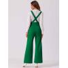 imageAllegra K Casual Office Jumpsuits for Womens Adjustable Straps Wide Leg Suspenders Pants OverallDark Green