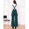 imageAllegra K Casual Office Jumpsuits for Womens Adjustable Straps Wide Leg Suspenders Pants OverallGreen