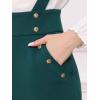 imageAllegra K Casual Office Jumpsuits for Womens Adjustable Straps Wide Leg Suspenders Pants OverallGreen