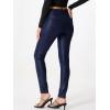 imageAllegra K Faux Leather Pants for Womens High Waist Stretch Slim Fit Motorcycle Legging PantsBlue