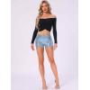 imageAllegra K Sequin Shorts for Women High Waist Party Night Out Concert Outfit Sparkly Mini ShortsLight Blue