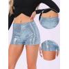 imageAllegra K Sequin Shorts for Women High Waist Party Night Out Concert Outfit Sparkly Mini ShortsLight Blue