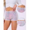 imageAllegra K Sequin Shorts for Women High Waist Party Night Out Concert Outfit Sparkly Mini ShortsLight Pink