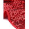 imageAllegra K Sequin Shorts for Women High Waist Party Night Out Concert Outfit Sparkly Mini ShortsRed