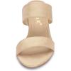 imageAllegra K Womens Block Heel Dual Straps Slide SandalsBeige