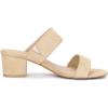 imageAllegra K Womens Block Heel Dual Straps Slide SandalsBeige
